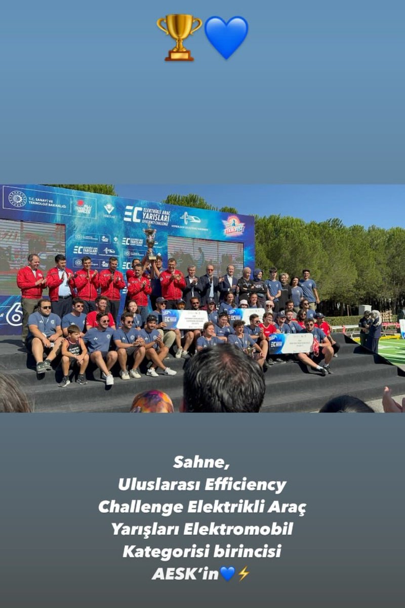 #TEKNOFEST2024
⚡️EC Elektrikli Araç Yarışları ⚡️
Elektromobil birincisi tabi ki <a href="/YtuAESK/">YTU AESK</a> 🏆💫