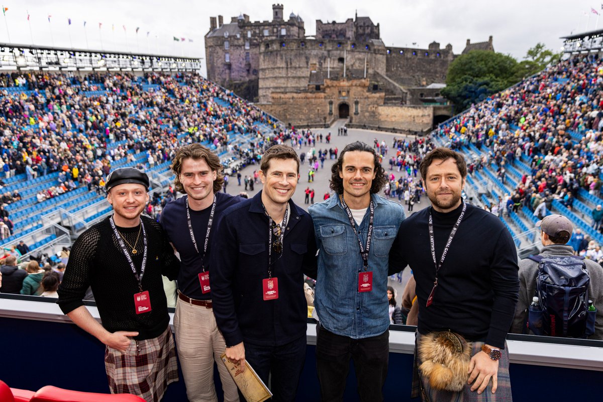 The stars of @outlander_starz joined us to watch #Journeys tonight! #EdinTattoo