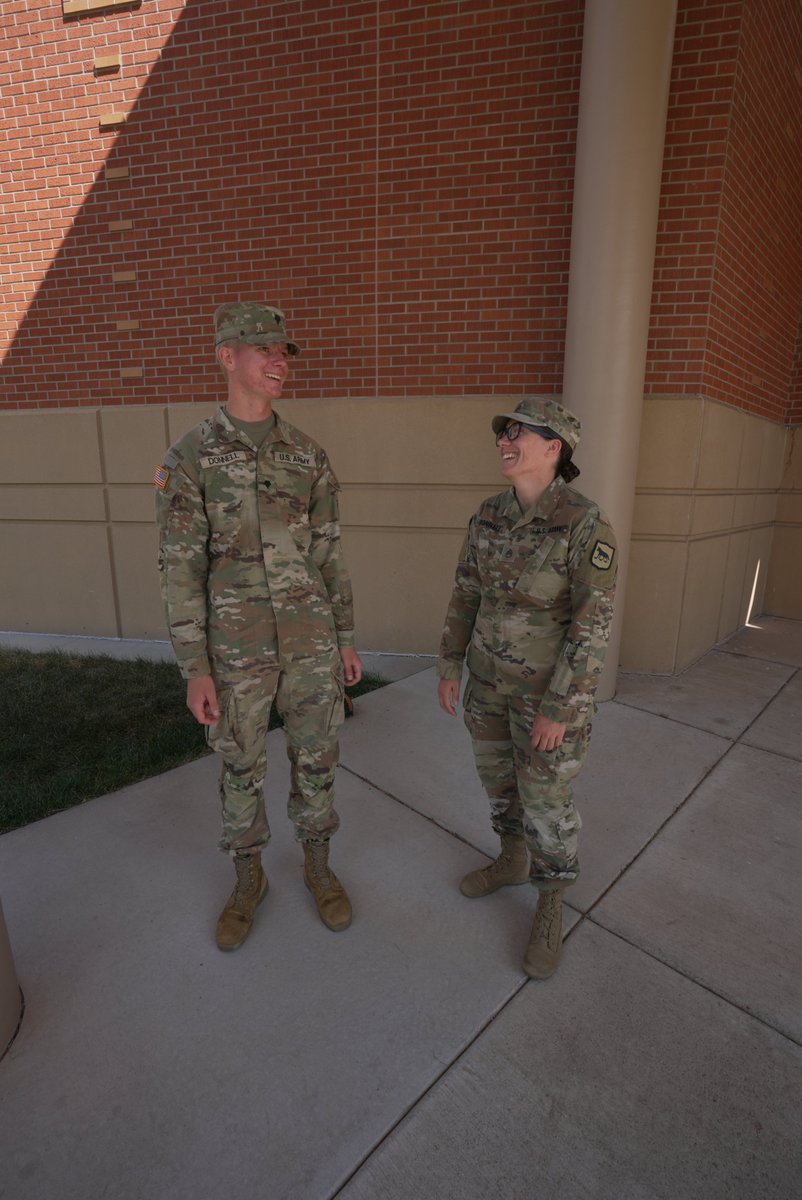 SDArmyNG's tweet image. Today SSG Breanne Donnell had the honor of "patching" her son Gabriel Donnell who just completed AIT and will soon join his unit with the 842nd. Soldiers don't receive the SDARNG Coyote patch until they've completed all of their required training. #GoGuard #itsafamilything