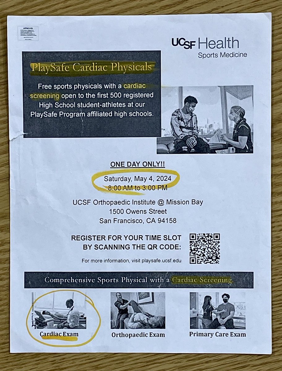 si_fca's tweet image. For those determined to remain contentious concerning the #SafeAndEffective nature of the gene- therapy, here’s the #PlaySafe flyer for high school athletes, summer 2024.

#UCSF #SanFrancisco #EKGforTEENS #C19 #mRNA #FauciLiedPplDied 
#GetBoosted