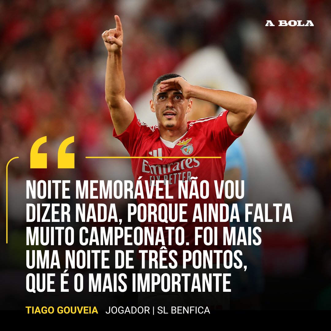 abolapt's tweet photo. Tiago Gouveia saltou do banco e fez uma assistência e um golo. 😱🦅

No pós jogo deixa claro que o mais importante é ser «mais uma noite de três pontos» ‼️

#SLB #Benfica #Gouveia https://t.co/7ZJlSOJvUt