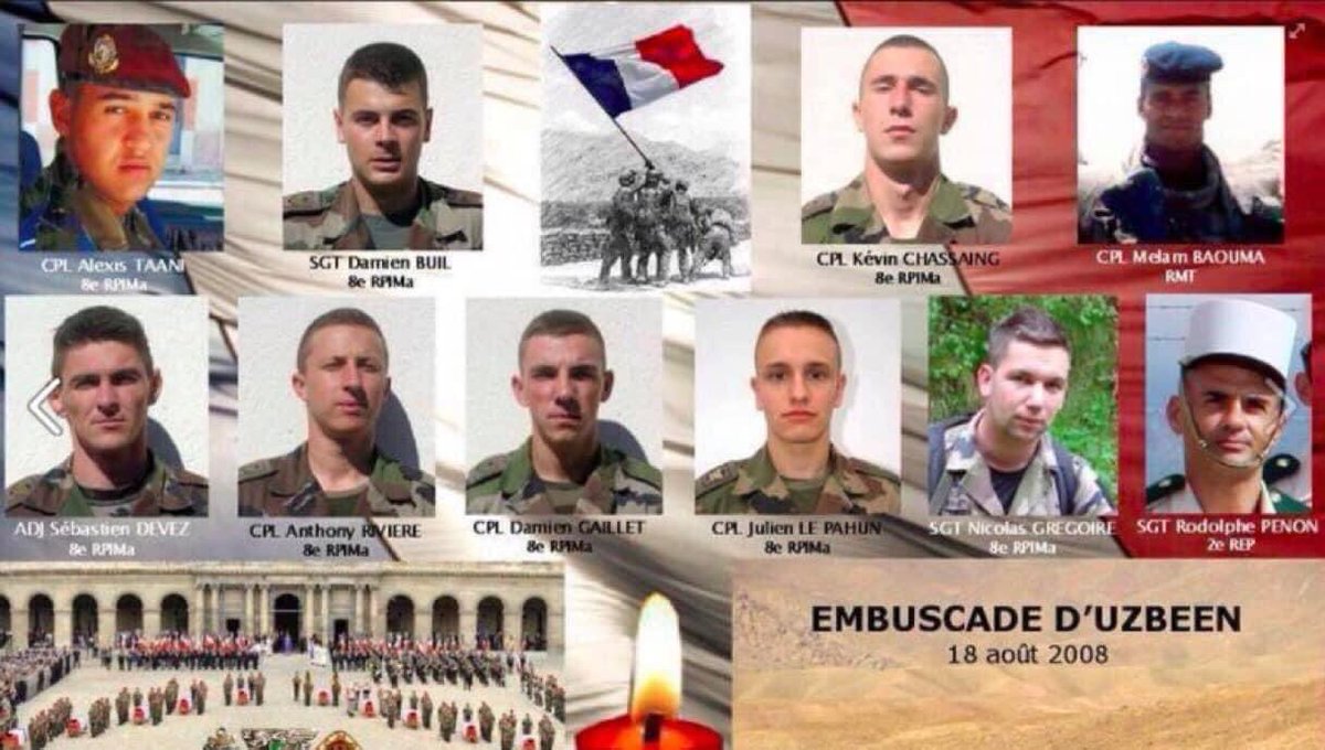 claireparisjazz's tweet photo. 📣🇫🇷📣
Devoir de mémoire
18 août 2008 embuscade #Uzbeen #Uzbin
" En hommage aux morts d' #Afghanistan, je lève ce drapeau du #8eRPIMa " #JeanPaxMéfret @JeanPaxM @8eRPIMaOfficiel
🎶 https://t.co/MU2zFQjpOi https://t.co/wT5XN1xdYo
