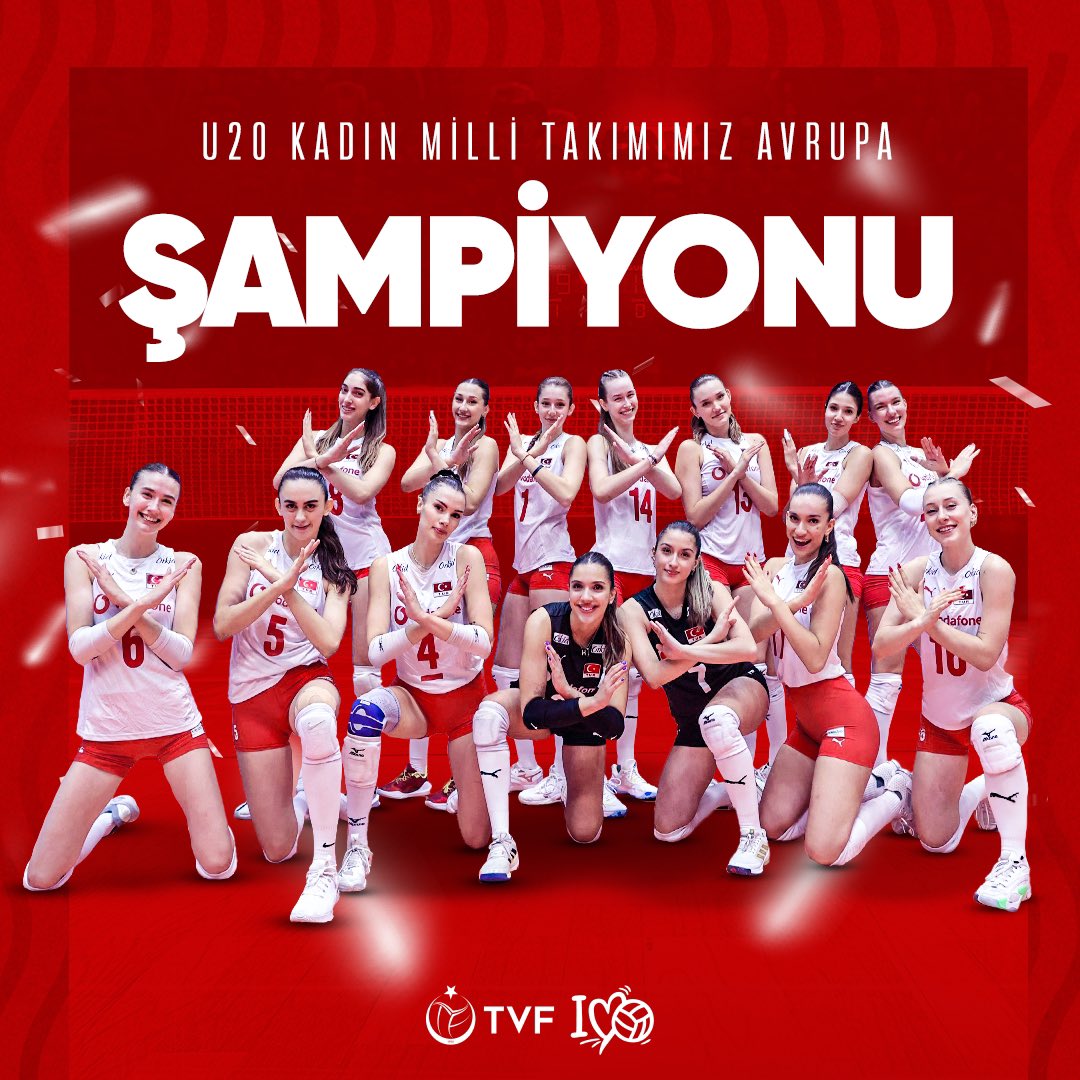 U20 Kadın Milli Takımımız Namağlup Avrupa Şampiyonu🏆🇹🇷