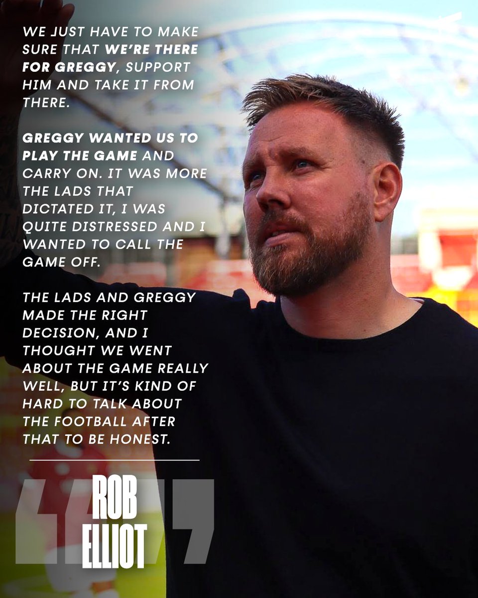 GatesheadFC's tweet photo. "We just have to make sure that we're there for Greggy" ❤️

Rob reflects on a difficult afternoon in Woking 👇🗞️

🔗 https://t.co/tRfZjLRXbJ

#WorClub ⚪️⚫️ https://t.co/SVTmLP1h8P