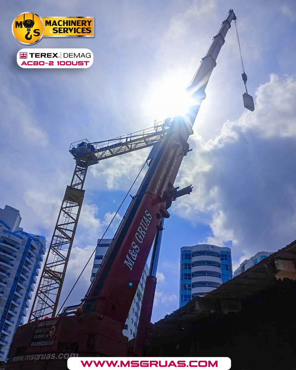 msgruas's tweet photo. Fabulosas imágenes de nuestra Terex Demag AC80-2 🤩☀️

¡Somo Machinery &amp; Services... tu mejor elección!

👉 https://t.co/JW0F2SVQxn
📞 O llámanos al 318 837 21 11

#msgruas #MachineryAndServices #crane #elevacion #Terex #proyecto #alquilergruas #gruasmoviles #transporte https://t.co/4jK3gSjLbN