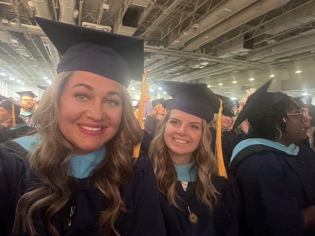 KaylaBagley12's tweet photo. Finally made it! So excited to walk across the stage as a Master teacher with my friend @AlbrechtKayona. We did it girl!! #wgugrad #wgu100 #seviersdstrong https://t.co/4y34dw9nvk