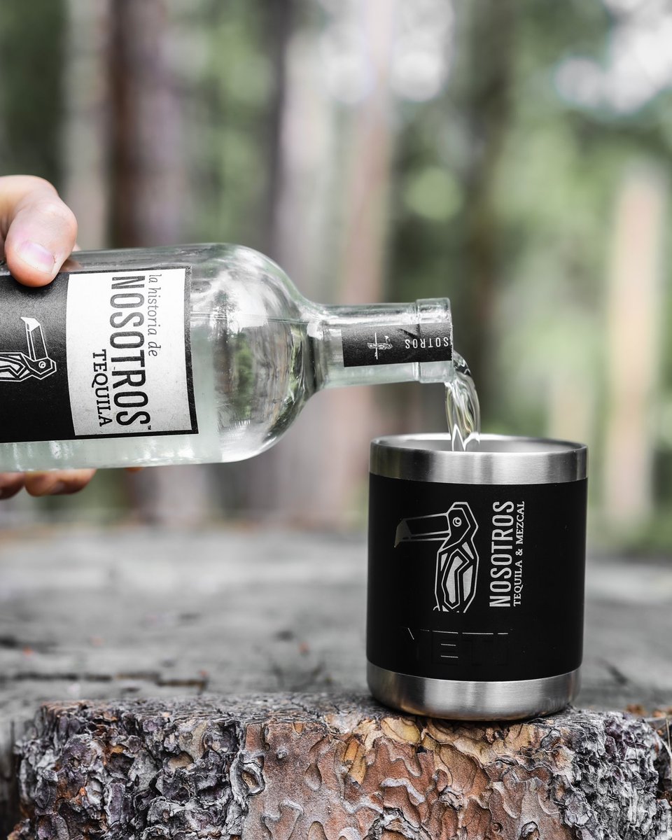 NosotrosTequila's tweet photo. Your go-to: The Nosotros YETI Rambler Tumbler. Perfect for your favorite Nosotros pour. Link to buy: https://t.co/fd0jOnnPcE #tomaconnosotros #tequila #yeti https://t.co/RtVKZrVUL4