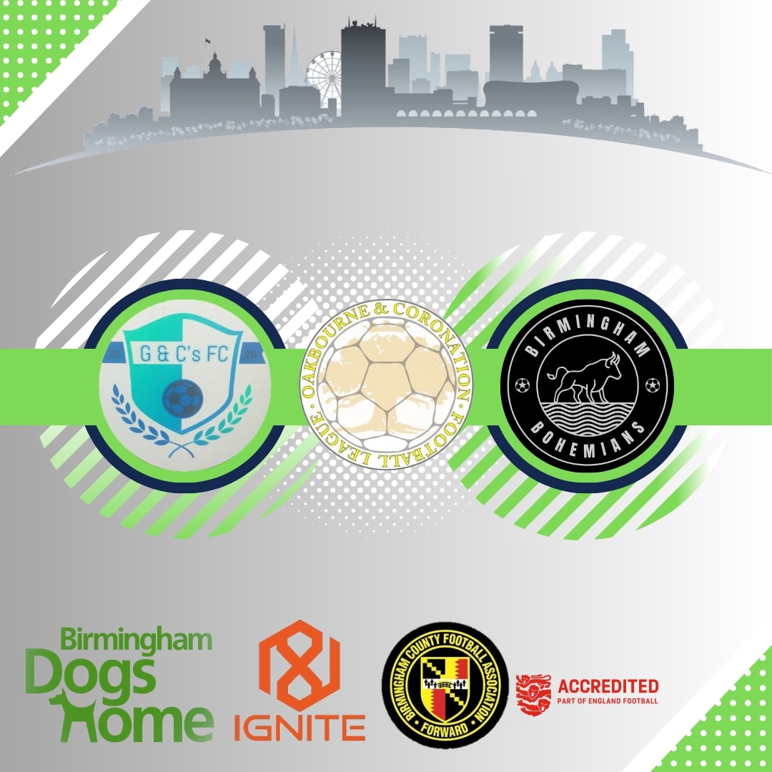 Season starts tomorrow against G&amp;C's
<a href="/Oak_Coro_League/">Oakbourne & Coronation League</a> <a href="/IgniteSportsUK/">Ignite Sports</a> <a href="/BhamDogsHome/">Birmingham Dogs Home</a>