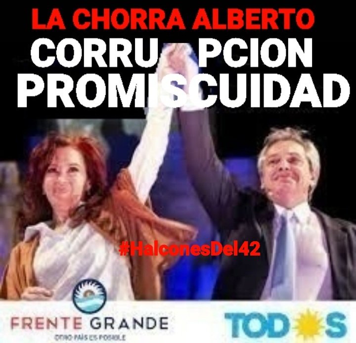 HalconesDel421's tweet photo. Alberto
La CHORRA
Támara, Echarri, F Peña... todos salieron a aclarar todos tienen EL CULO SUCIO todo inventados por CFK la verdadera responsable de ALBERTOMODERADO
#PeronismoPromiscuo
#NuncaMasCFK
#NuncaMasPeronismo https://t.co/8mq3BZDTDR