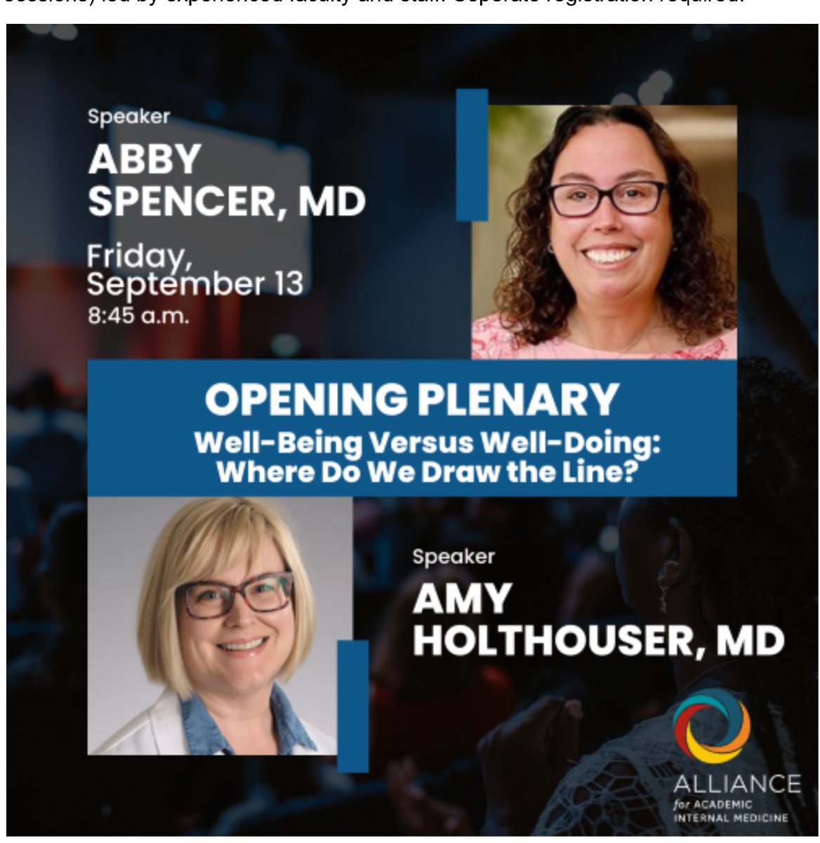 abbyWUim's tweet photo. Taking a page out of @jenheemstra’s brilliant playbook..
Am I excited for this?
-Yes
Is this driving my imposter syndrome off the scale?
-Also yes
Will I be a total fangirl when I share the @AAIMOnline stage w @AmyHolthouser?
-Absolutely
So Excited! Hope U can join us #MedEd! https://t.co/Zmbupg8Tye