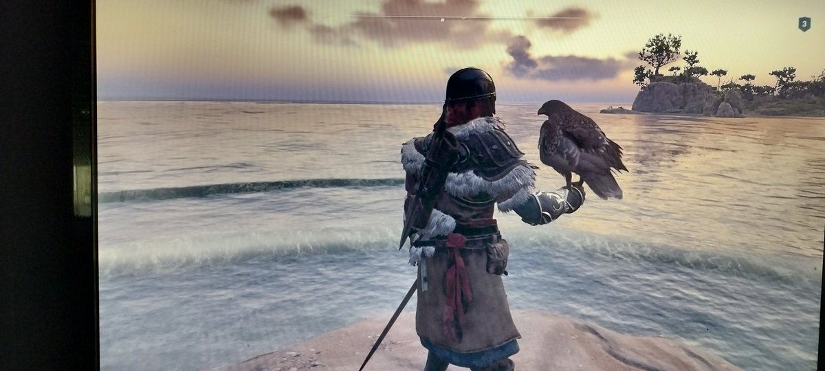 Bardo_Tweet's tweet photo. Estoy jugando al Assassins Creed Odyssey por recomendación de un amigo. Los efectos de luz de los ciclos día/noche me tiene flipando, les ha quedado de fábula. https://t.co/sqIYfc1vod