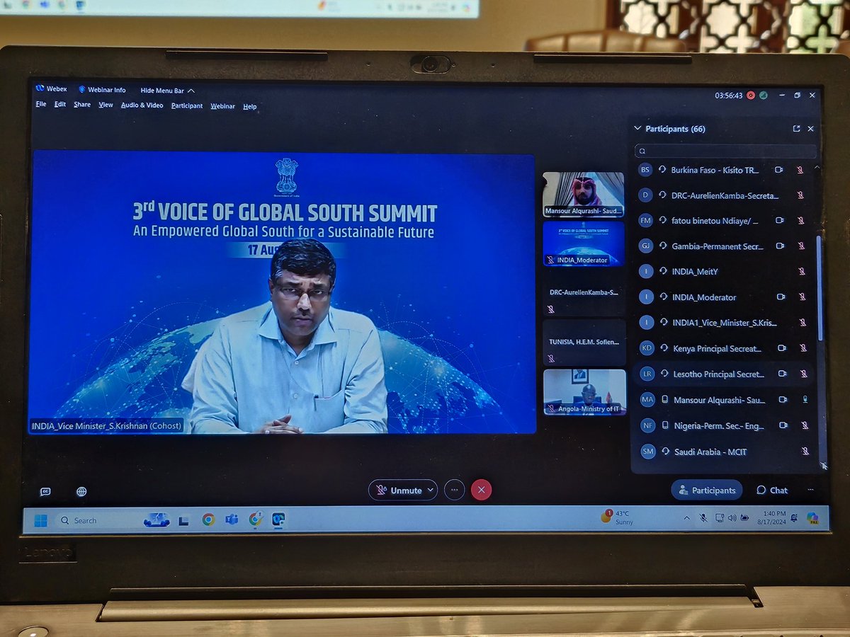 IndianEmbRiyadh's tweet photo. Session on DPIs for Development was attended by Saudi Deputy Minister of Communications & Information Technology
@McitGovSa H. E. Eng. Mansour Alqurashi. He highlighted the Kingdom's strides in digital transformation & collaborative efforts to empower the Global South. #VOGSS https://t.co/jDshiGxnY9