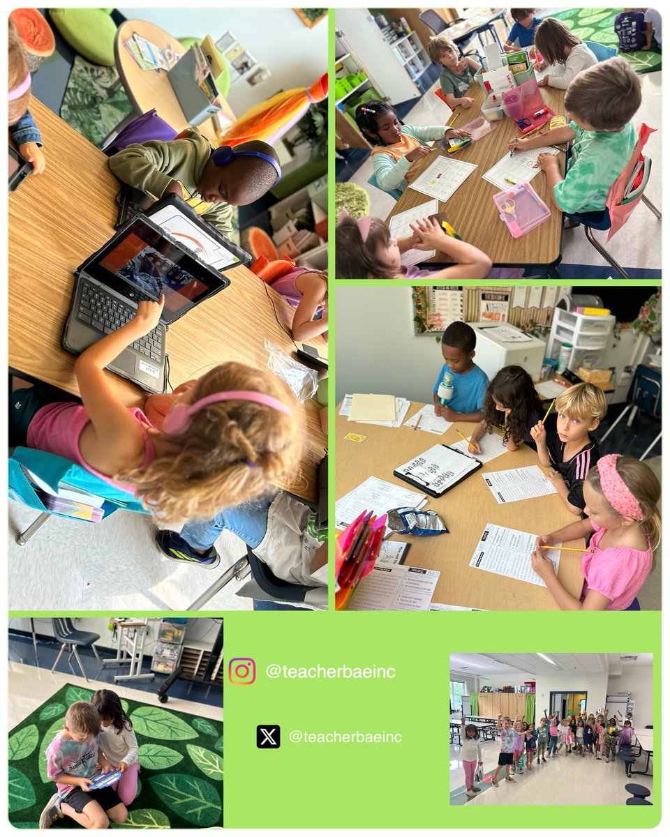 TeacherBAEInc's tweet photo. A sea of green invaded @APS_SPARK yesterday! The FIRSTIES were the lunchroom champs for the week 🏆, they engaged in a chloroplasTIC experiment 🌱🧪🔬and the SPARK https://t.co/3C0ShbaHIT united for some much needed #selfCare 💚🫶🏽 #WeAreSPARKling ✨🌱 https://t.co/FuwXWPhZte