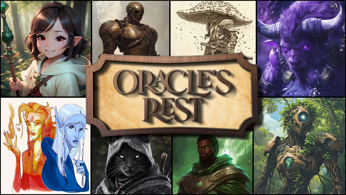🎲LIVE - ORACLE'S REST!
  
Our family friendly DnD content continues! 
Stone Town is afflicted with a sickness and only our band of ... 10? 15? 20? adventurers can save the day!
  
-- twitch.tv/tablestory