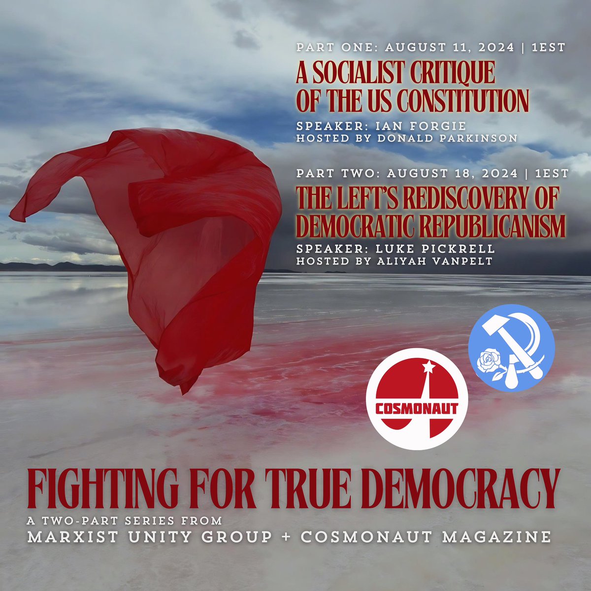 SiouxEmpireDSA's tweet photo. Sioux Empire DSA member @becomingidea will be hosting @LukePickrell of DSA’s NPEC and @DSAEastBay for his talk on the “democratic republican renaissance” with a Q+A to follow. Join in tomorrow [August 18] at 12 PM CST!

https://t.co/cS2E6P5FWl https://t.co/RnpwrhNT1v