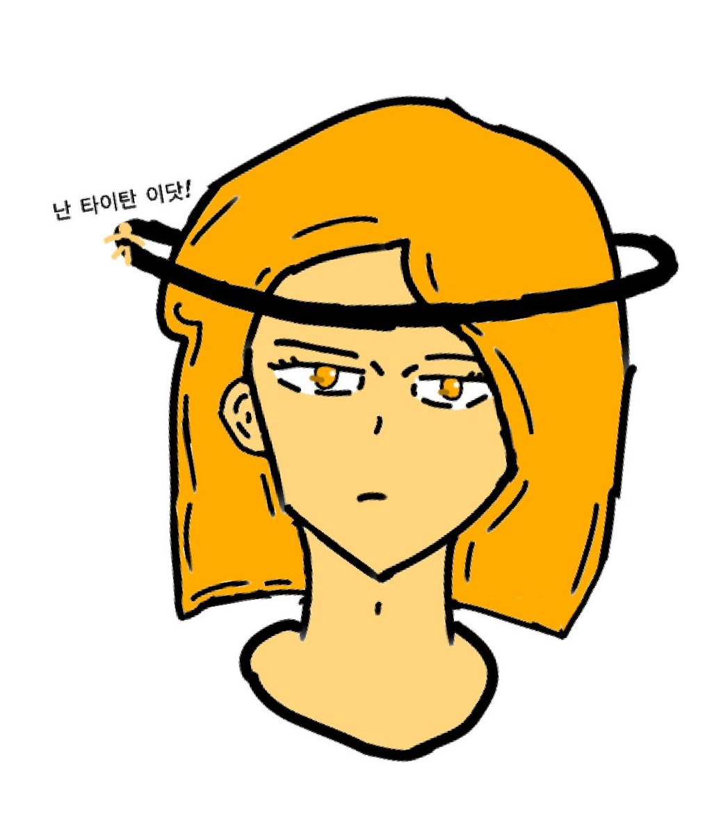 ART_LEARN_2008's tweet photo. 토성과 타이탄~ https://t.co/NozBKauvkD