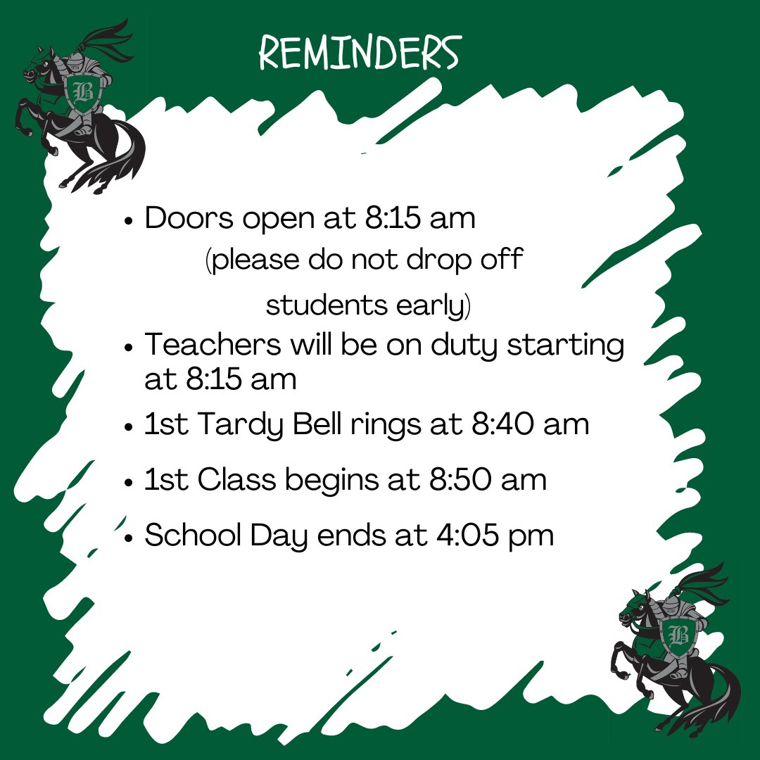 We had a great first week with all of our Knights back on campus. The weekly update is now out, be sure to check your email.