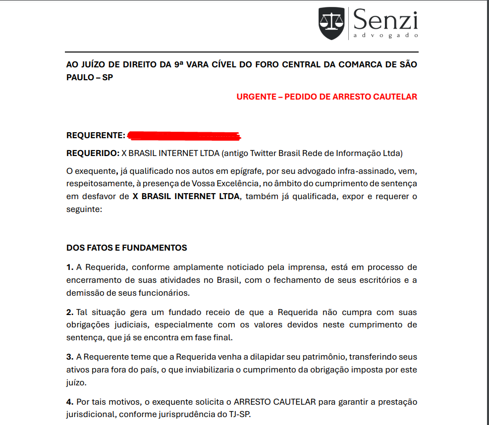 pesquisas_elige's tweet photo. 🚨URGENTE: O advogado @joaosenzi solicitou à Justiça o bloqueio de todas as contas bancárias do empresário @elonmusk no Brasil. GRANDE DIA, PORRA. Por favor, escrevam MUSK PICARETA nos comentários da postagem!🇧🇷👉👍😎😱🇺🇲🥥 https://t.co/r3cRoqTD7O