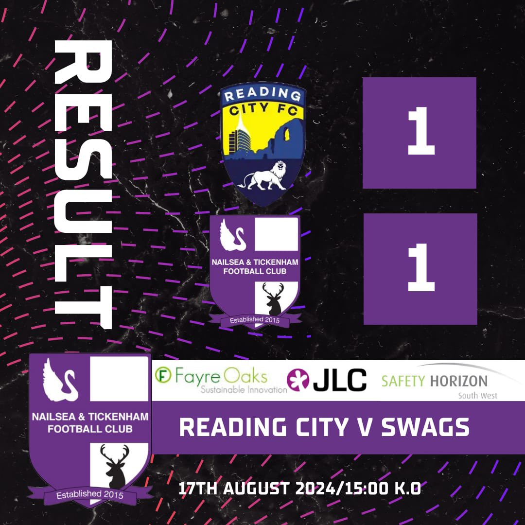 NandTFC's tweet photo. FT against @ReadingCityFC in the @EmiratesFACup and it’s a DRAW 1-1

Replay will be Tuesday 20th &amp; will be the FIRST EVER FA Cup tie in Nailsea under lights💡

Congrats to MOM Jacob Glover for a last min penalty save🧤sponsored by @CliftonSuits

#Swags
@swsportsnews @nailseapeeps https://t.co/f5pcaOpGZ3
