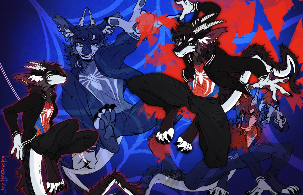 bloubutt's tweet image. it's yoooooour spectacular spider-man!! swingin in to save the day :-) huge commission for the nerdy bf MWAH