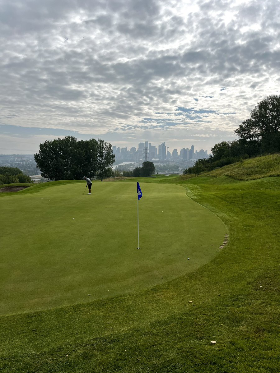 Such a fun spin around <a href="/CityCalgaryGolf/">City of Calgary Golf</a>’s Shaganappi Point GC early this morning. A great muni that saw 100,000(!) people go off a tee in 2023. Amazing. Can’t wait to come back.