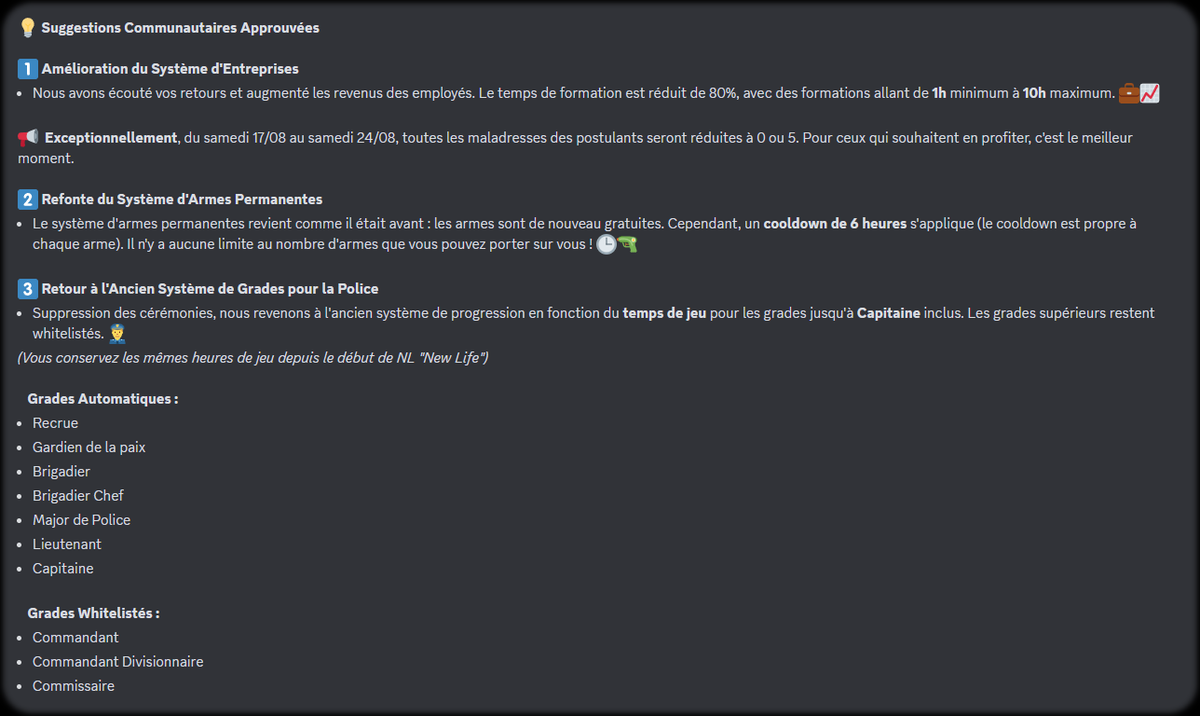 Hey ! Ca fait longtemps. Je viens vous annoncer la réouverture du serveur TrusT sur GMOD DarkRP. Avec beaucoup de nouveauté lister ci-dessous. Ce soir exceptionnellement des giveaway à gogo pour les gens connecté sur le serveur.