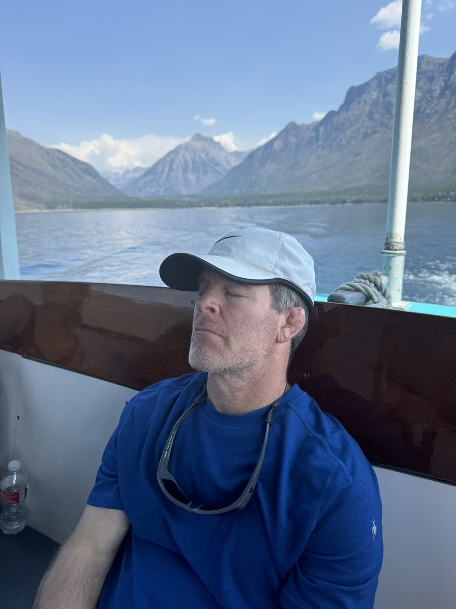 Dad was totally STOKED about Glacier National Park.