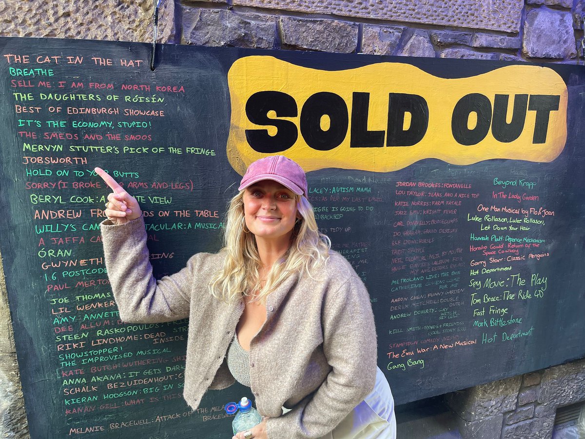 Prentice Productions (@prenticeprods) on Twitter photo Never tired of seeing our name in chalk 👏
<a href="/LibbyRodliffe/">Libby Rodliffe</a> is phenomenal, get yourself to Jobsworth while you can and marvel at her 🎟️ Never tired of seeing our name in chalk 👏
<a href="/LibbyRodliffe/">Libby Rodliffe</a> is phenomenal, get yourself to Jobsworth while you can and marvel at her 🎟️