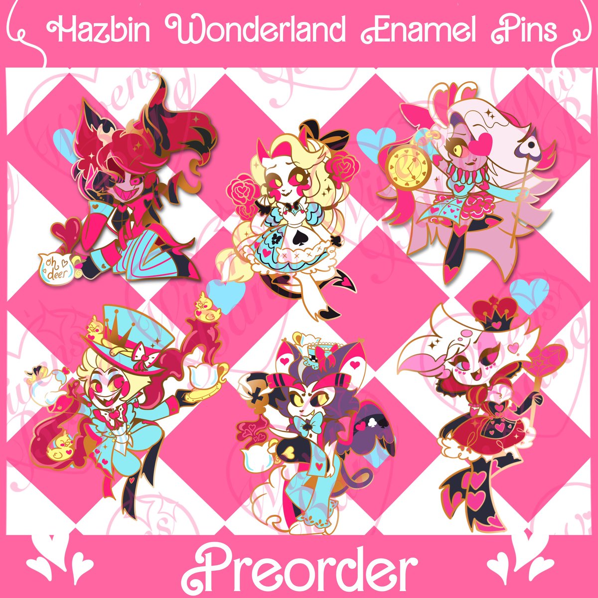 wivensbane's tweet photo. 🫖♥️ Hazbin Wonderland pin preorder is live on my etsy ♥️🫖
They’ll be open until August 23rd or until they sell out~
#HazbinHotelFanart @HellishMerchHub https://t.co/aeAUG9S780