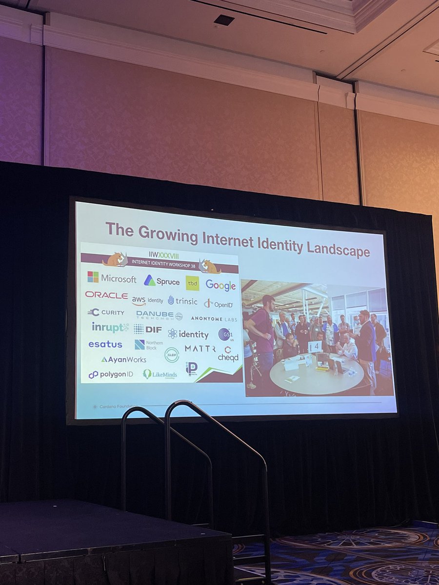 I see a familiar name on the screen 👀

Great talk with <a href="/Thomas_ADA_/">Thomas Mayfield</a> about the future of identity! #RareEvo24