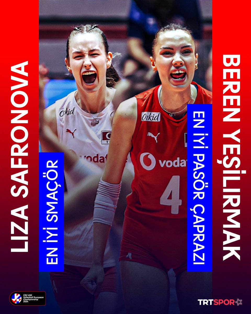 Geleceğimiz emin ellerde! 🇹🇷😍

🌟 En iyi smaçör: Liza Safronova
🌟 En iyi pasör çaprazı: Beren Yeşilırmak