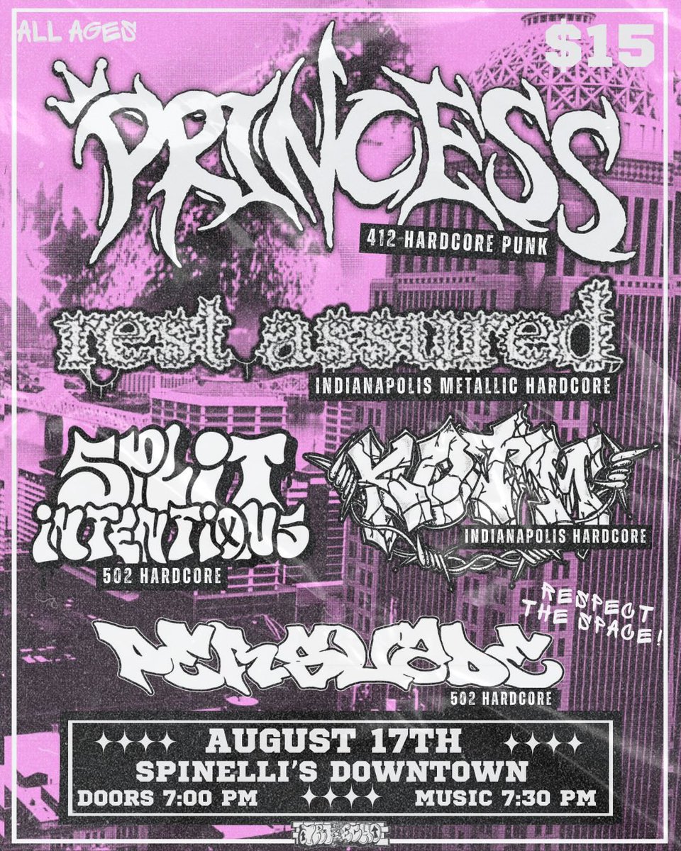 restassuredinhc's tweet image. Louisville tonight with cool bands come mosh