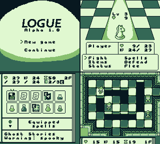 Just put out a huge update for my current project, Logue. Give it a try--it's free! Just think how cool you'll be, playing the game now before it inevitably goes down in history as the greatest RPG on the #gameboy. bownly.itch.io/logue
#screenshotsaturday #gbdk #gamedev