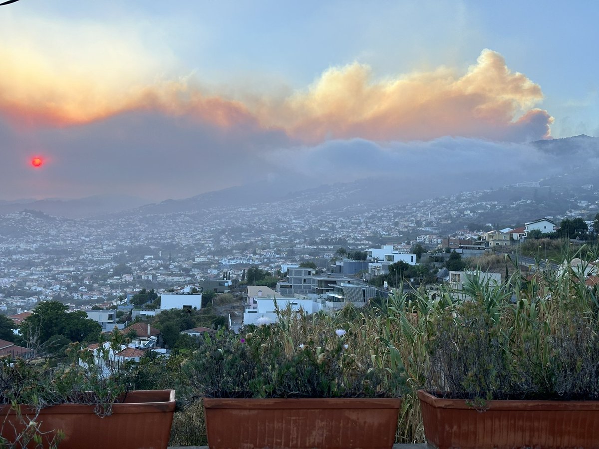LoneOrco's tweet photo. We got a Red Son situation here at the Orc island… hope not really bad happens. The fires tend to be devastating https://t.co/XI07TVHPZs