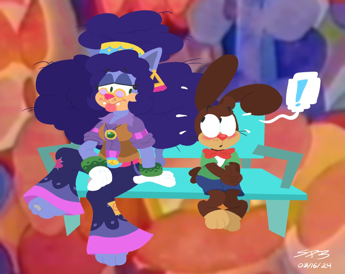 Luigiiscool21's tweet photo. Little thing I did for @ess_n_stuffs who wanted to see Jo and Cinnabun together! https://t.co/01JE9K2i3O