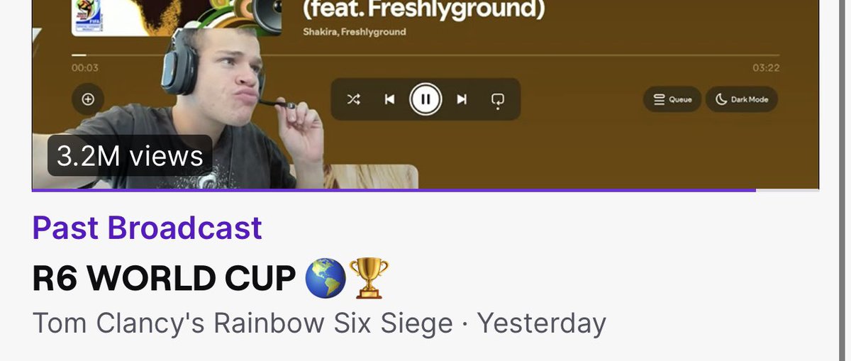 3.2M views in a single stream🥹

We literally just be playin Siege😭

I love my community so much❤️