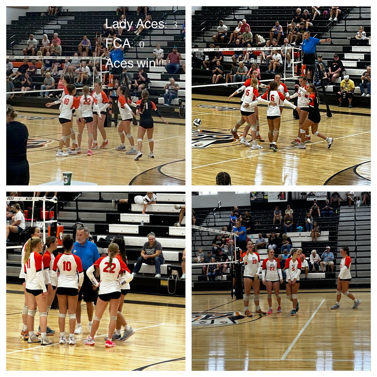 Lady Aces with the W!!