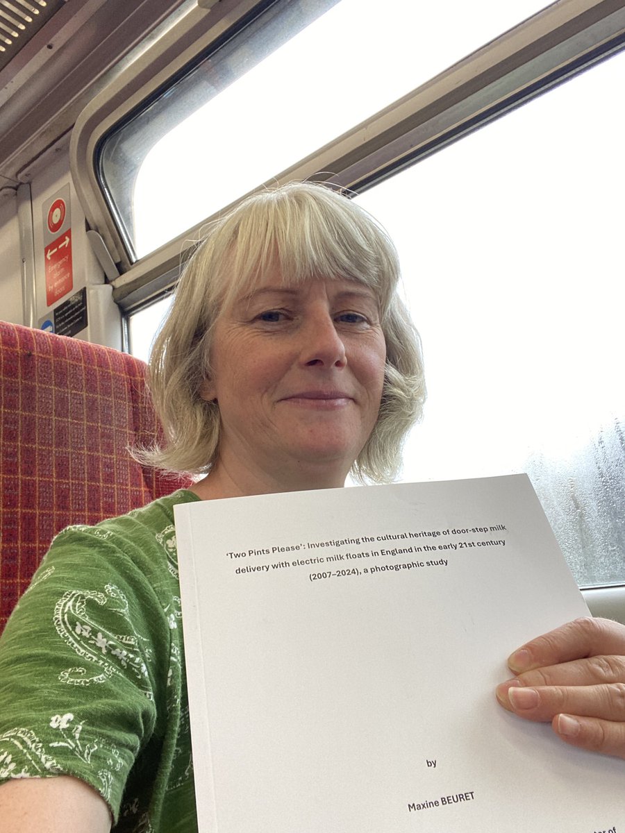 BeuretMaxine's tweet photo. I’m very pleased after seven years of part-time study at @KingstonSchArt to hand in my PhD thesis, photobook (Two Pints Please), postcard series, 7 digital-storytelling films and illustrative map. Thank you to everyone that supported and encouraged me! Hurrah! https://t.co/ET6YKavVYJ