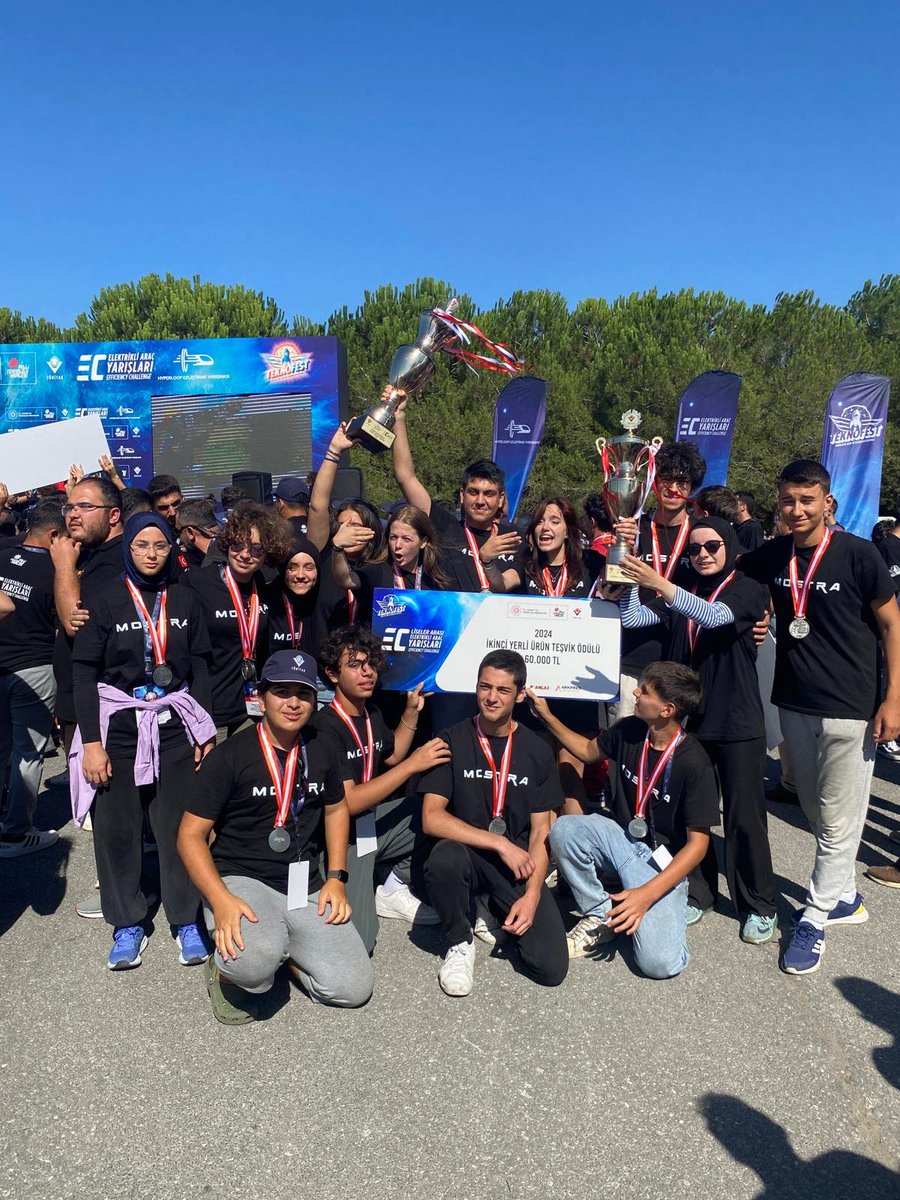 TEKNOFEST Liseler Arası Efficiency Challenge Elektrikli Araç Yarışlarında İstanbul İl Milli Eğitim Müdürlüğü,İTÜ ve Uyumsoft işbirliği ile Öğrenci Yetiştirme Programı kapsamında kurulan Zeytinburnu Bilsem  MOSTRA takımımız Görsel Tasarım ve Yerlilik olarak iki ayrı kupanın aldı.