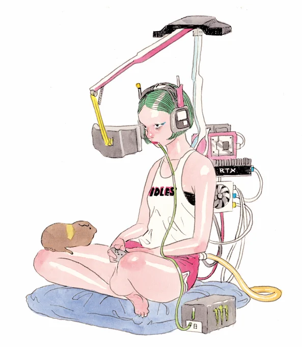 社会で生きていくのが面倒臭いので、絵を描く以外はゲームだけしていたい。ゲームになりたい。 