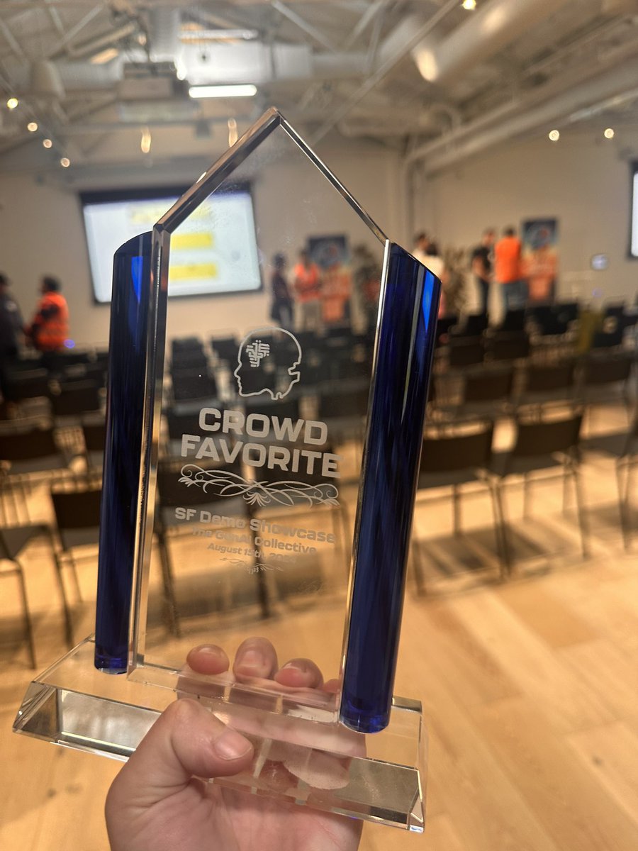 TheneoAPIDoc's tweet image. Thank you to @GenAICollective for the opportunity to present a live demo of our latest updates. We are honored to have received the Crowd Favorite Award 🏆

#API  #apidoc  #theneo
