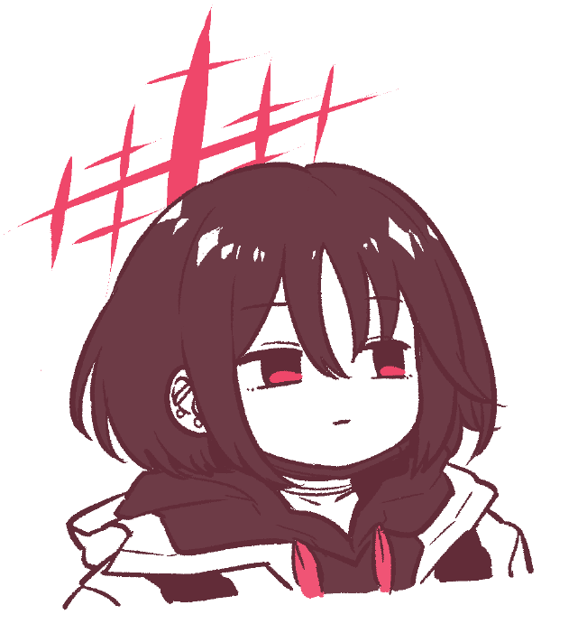 砂狼シロコ(ブルアカ) 「ブルアカ絵もちょと描いてる ヘイロー書き忘れ率高し。」|高橋うもりのイラスト
