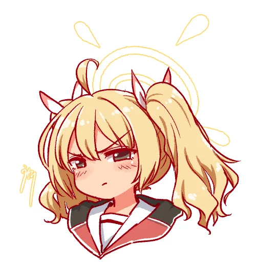 ブルアカ絵もちょと描いてる ヘイロー書き忘れ率高し。
