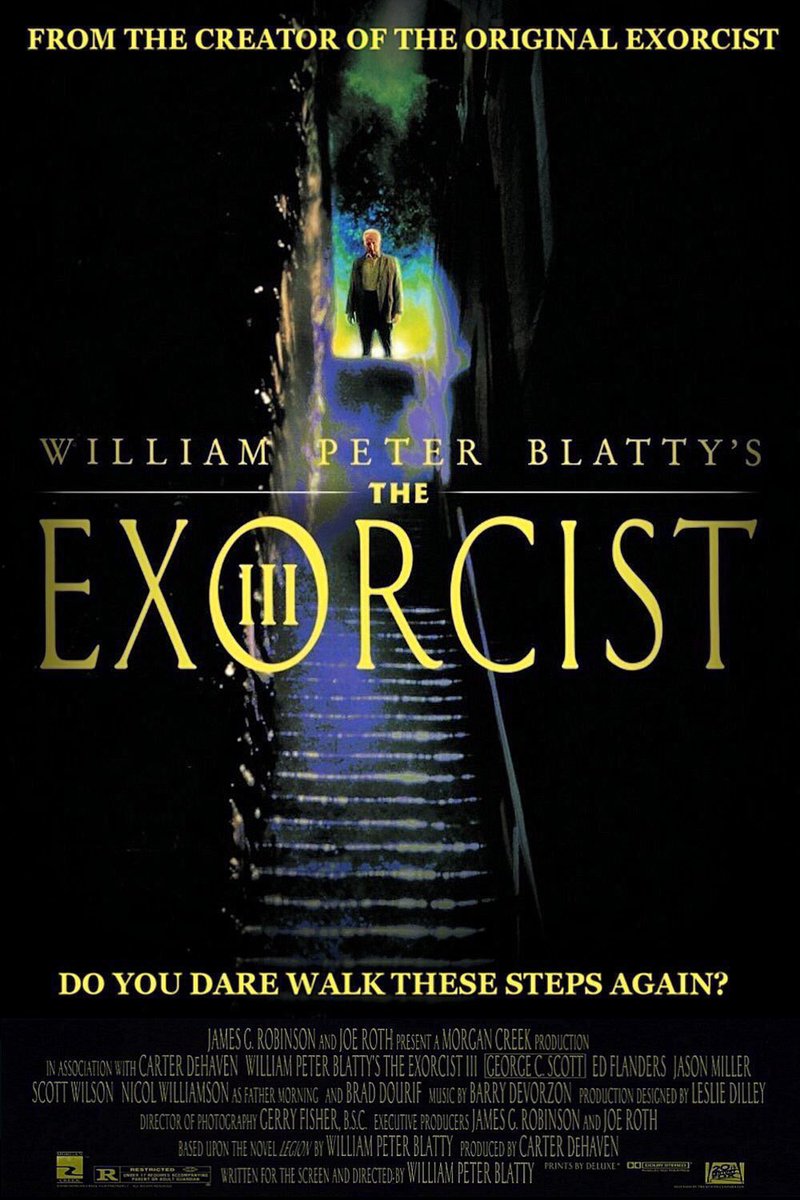 FilmNewsNos's tweet photo. 🎬MOVIE HISTORY: 34 years ago today, August 17, 1990, the movie ‘The Exorcist III’ opened in theaters!
#GeorgeCScott #EdFlanders #JasonMiller #ScottWilson #BradDourif #GrandLBush #NicolWilliamson #BarbaraBaxley #HarryCareyJr #SamuelLJackson #TyraFerrell #GeorgeDiCenzo https://t.co/8uI4OhNL8f