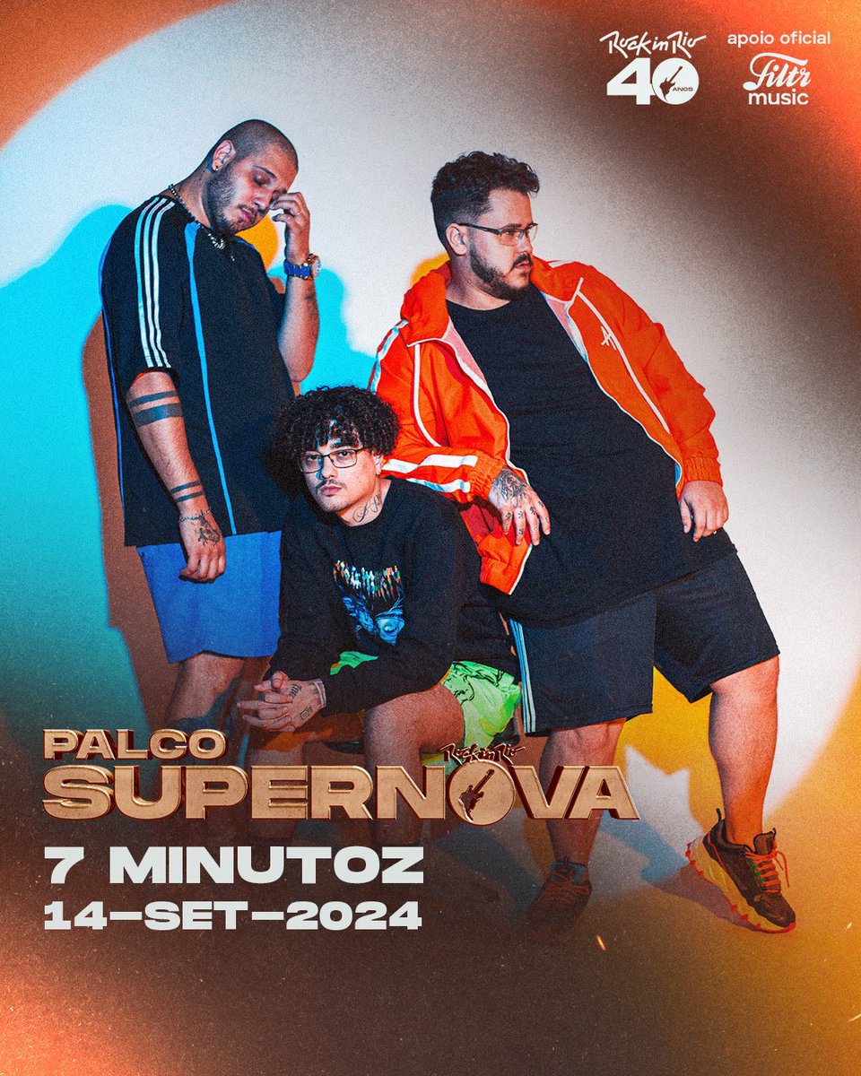 7 Minutoz #DropBigBang (@7mzoficial) on Twitter photo 💥 O Rock in Rio também é GEEK 💥
14 de setembro, o 7 Minutoz vai invadir o Palco Supernova na edição de 2024 do <a href="/rockinrio/">Rock in Rio 🎸</a>! 🔥
Vnha viver essa experiência com a gente e com a @filtrbr
Isso não é absurdo, isso é 7 Minutoz!
#RockinRio2024 #RockinRio40anos #FiltrBr 💥 O Rock in Rio também é GEEK 💥
14 de setembro, o 7 Minutoz vai invadir o Palco Supernova na edição de 2024 do <a href="/rockinrio/">Rock in Rio 🎸</a>! 🔥
Vnha viver essa experiência com a gente e com a @filtrbr
Isso não é absurdo, isso é 7 Minutoz!
#RockinRio2024 #RockinRio40anos #FiltrBr