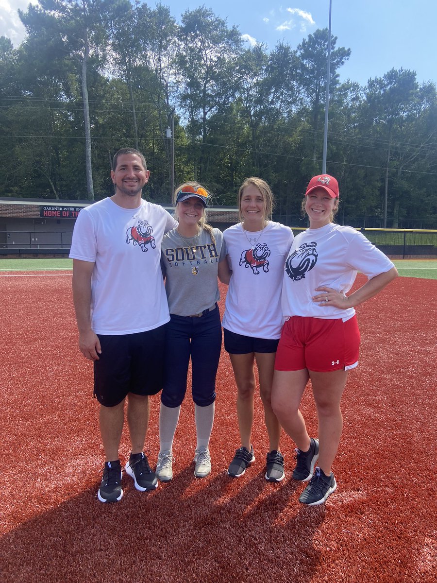 Thank you <a href="/GWUSoftball/">Gardner-Webb Softball</a> for hosting an amazing Prospect Camp today! It was great to be back on the field and tour the campus. I had a great time and even got to reunite with some old teammates! <a href="/NickPuglisi/">Nick Puglisi</a> <a href="/baileywigness/">Bailey Wigness</a>