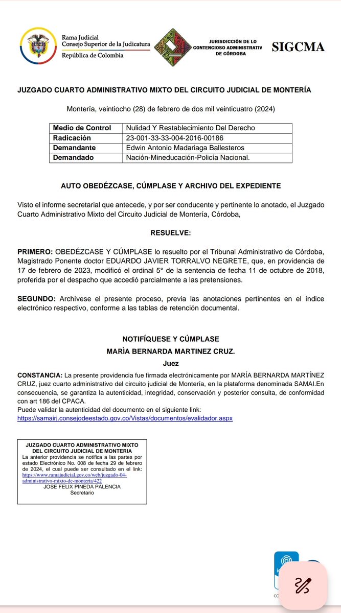 Edwinmb4's tweet photo. @infopresidencia @petrogustavo Colombia estado social de derechos y la entidad pública @PoliciaColombia , @DirectorPolicia no cumplen sentencia que restablece derechos laborales @PGN_COL , @DefensoriaCol sentencia 201600186 injusticia 8 años y nada https://t.co/r4GIEUWmg1