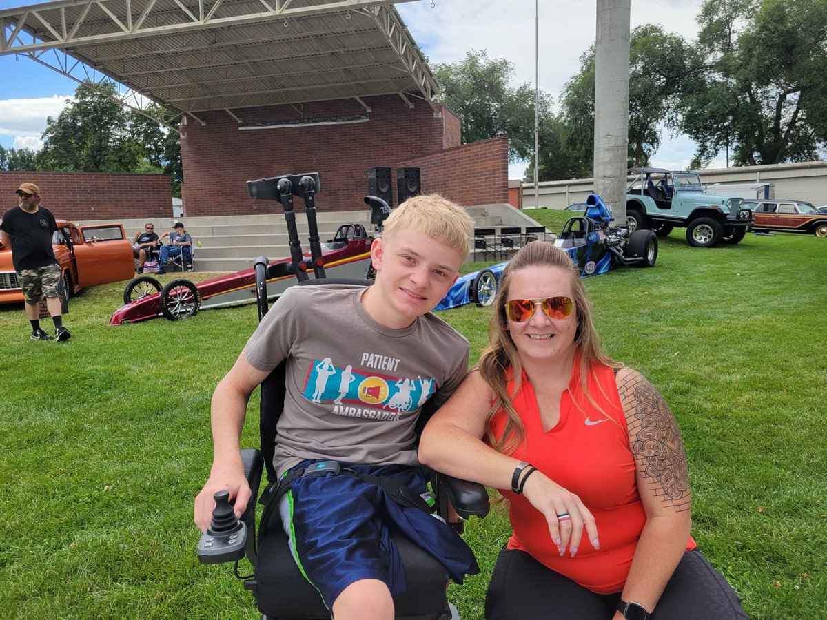 Hockey_NF_Mom's tweet photo. Kruisers for Kids checking out the cool cars in a car show to benefit the adaptive bikes at @ShrinersSLC @shrinershosp . Saw some pretty neat vehicles before we headed out just ahead of the rain.

#imwithTravis #alwaysracing #ikNowaFighter #MoreNotLess #seetheability #EndNF https://t.co/MwXYPVGbVy