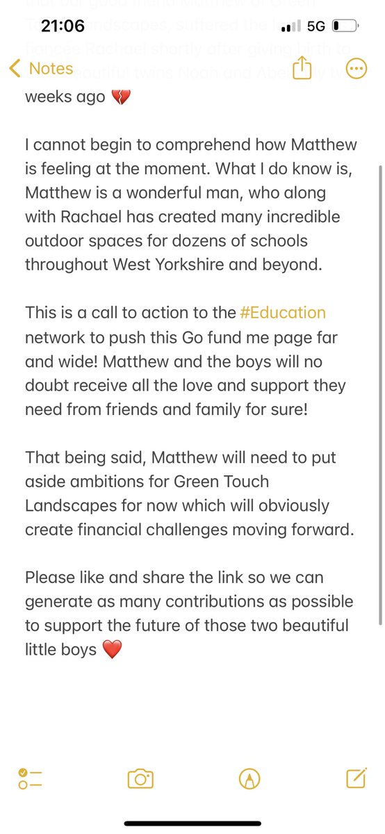 Niall O'Brien (@niallo7brien) on Twitter photo πππ
Friends and colleagues in #Education please take the time to read about the devastating loss suffered by our friends <a href="/GTLandscapesLtd/">GreenTouchLandscapes</a>
<a href="/church_prim/">Academy St James</a> <a href="/tagtiv8/">tagtiv8</a> <a href="/We_Are_CAS/">Creating_Active_Schools</a> <a href="/MiriamLordPAT/">Miriam Lord Primary School</a> <a href="/JoinUsMovePlay/">JoinUsMovePlay</a> <a href="/AtlasPrimary/">Atlas Community Primary School</a> <a href="/MMPS_Bradford/">Margaret McMillan Primary School</a> <a href="/GD_Primary/">Grimes Dyke Primary School</a>
gofund.me/6f8c44f0 πππ
Friends and colleagues in #Education please take the time to read about the devastating loss suffered by our friends <a href="/GTLandscapesLtd/">GreenTouchLandscapes</a>
<a href="/church_prim/">Academy St James</a> <a href="/tagtiv8/">tagtiv8</a> <a href="/We_Are_CAS/">Creating_Active_Schools</a> <a href="/MiriamLordPAT/">Miriam Lord Primary School</a> <a href="/JoinUsMovePlay/">JoinUsMovePlay</a> <a href="/AtlasPrimary/">Atlas Community Primary School</a> <a href="/MMPS_Bradford/">Margaret McMillan Primary School</a> <a href="/GD_Primary/">Grimes Dyke Primary School</a>
gofund.me/6f8c44f0