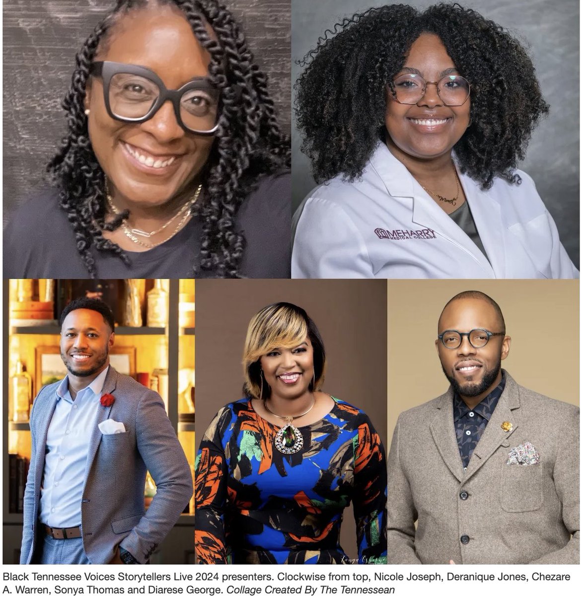 Kudos to our Founder &amp; Exec Dir Dr. Diarese George on being selected to participate in The Tennessean's Black Voices Storytellers Live event! 

All five speakers will present Tuesday, Sept. 17 at 6-9pm, in Nashville at Meharry Medical College. Tix at tneca.org/events.